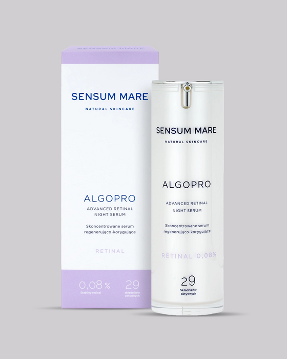 Skoncentrowane serum regenerująco-korygujące ze stabilnym kapsułkowanym retinalem 0,08%