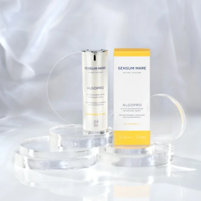 Actively working brightening antioxidant serum with 10% vitamin C ALGOPRO