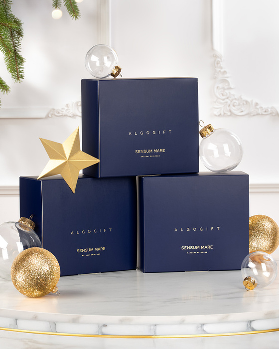 Zestaw prezentowy ALGOGLOW - Krem do twarzy i krem pod oczy: Rozświetlenie i blask skóry