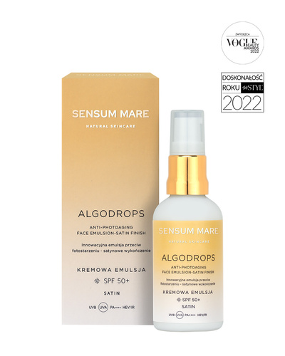 Innowacyjna emulsja przeciw fotostarzeniu - satynowe wykończenie SPF 50+