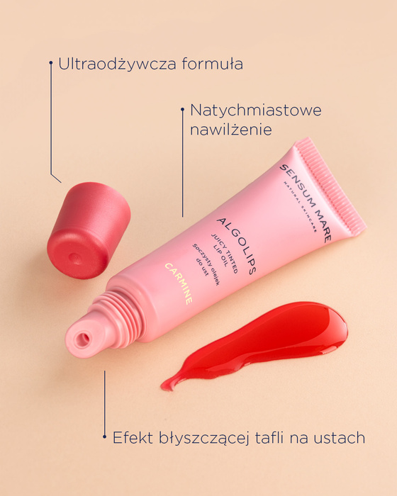 Pielęgnujący olejek do ust Carmine