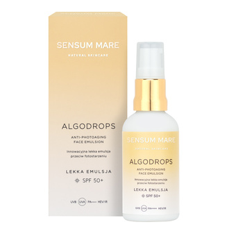 Innovative lightweight anti-photoaging emulsion SPF 50+ ALGODROPS