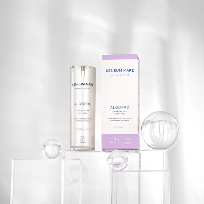 Highly concentrated regenerating and correcting serum with stable retinal 0,16% ALGOPRO