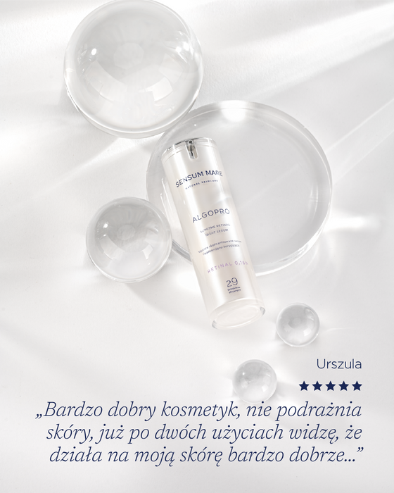 Wysoce skoncentrowane serum regenerująco-korygujące ze stabilnym kapsułkowanym retinalem 0,16%