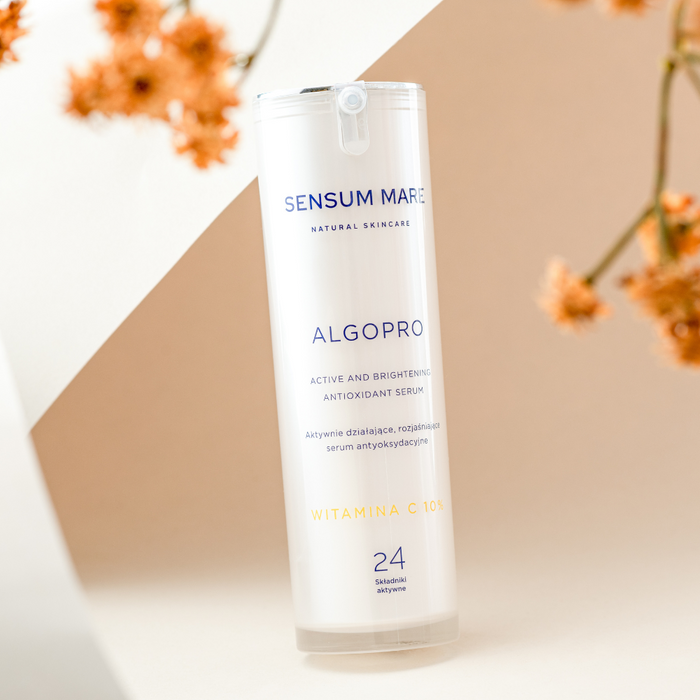 Actively working brightening antioxidant serum with 10% vitamin C ALGOPRO