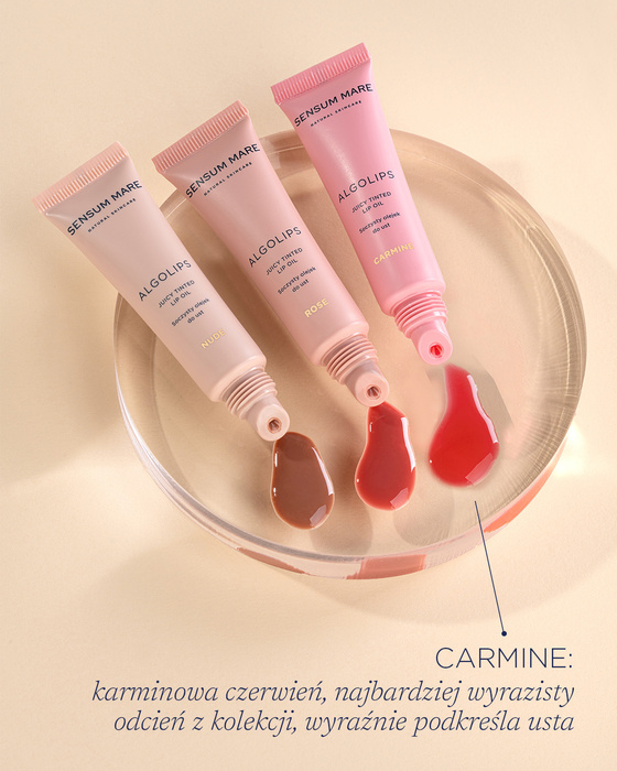 Pielęgnujący olejek do ust Carmine