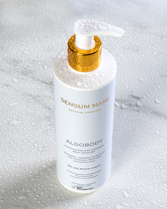 Nawilżająco – łagodzący żel do mycia ciała wspierający równowagę mikrobiomu skóry