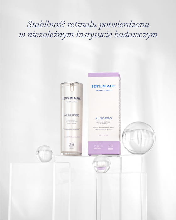 Wysoce skoncentrowane serum regenerująco-korygujące ze stabilnym kapsułkowanym retinalem 0,16%