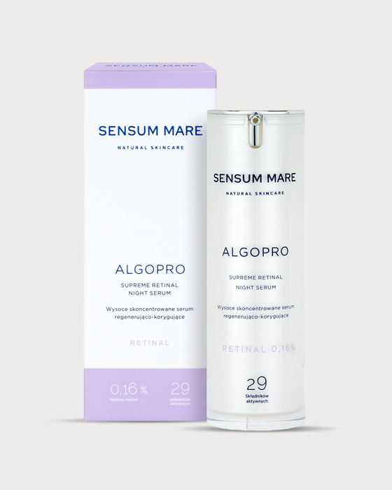 Wysoce skoncentrowane serum regenerująco-korygujące ze stabilnym kapsułkowanym retinalem 0,16%