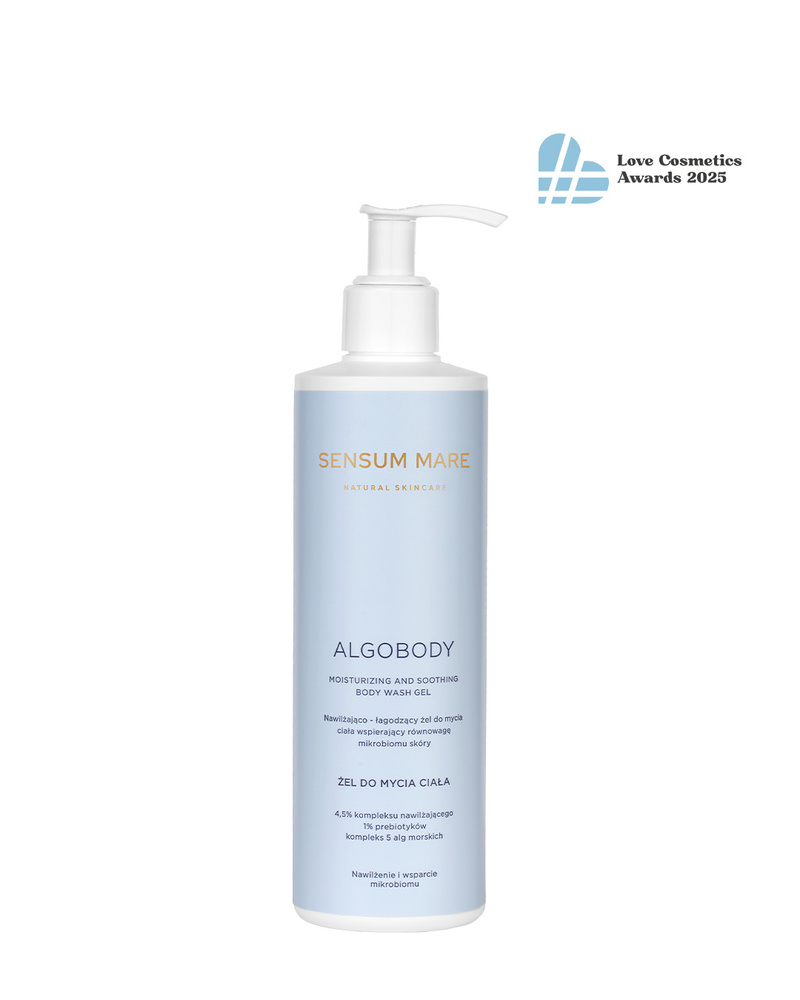 Nawilżająco – łagodzący żel do mycia ciała wspierający równowagę mikrobiomu skóry