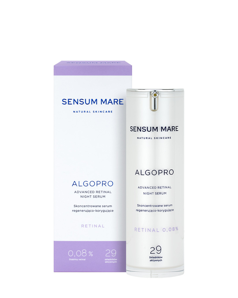 Skoncentrowane serum regenerująco-korygujące ze stabilnym kapsułkowanym retinalem 0,08%
