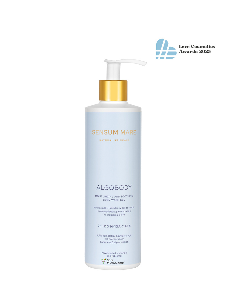 Nawilżająco – łagodzący żel do mycia ciała wspierający równowagę mikrobiomu skóry