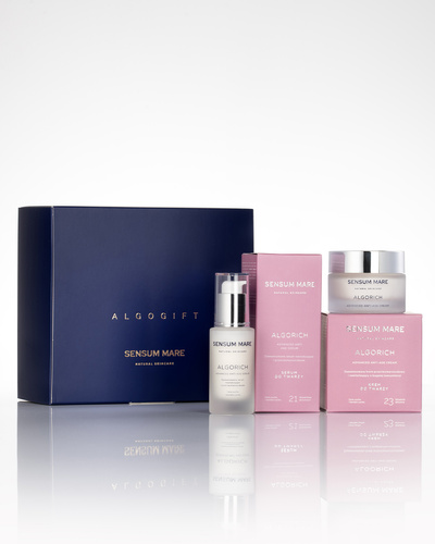 Zestaw prezentowy ALGORICH - Krem i serum do twarzy: Pielęgnacja skóry suchej
