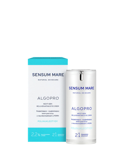 Rozjaśniająco-wygładzający  krem pod oczy z 2,2% neurokompleksem z PDRN