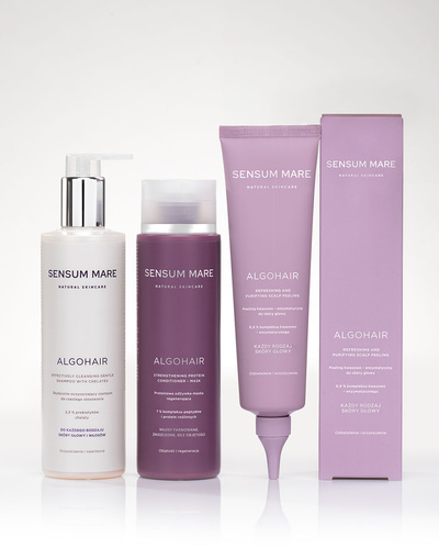 Zestaw trio do codziennej pielęgnacji włosów bez objętości