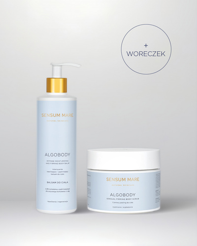 Zestaw ALGOBODY: Balsam, Peeling, Woreczek